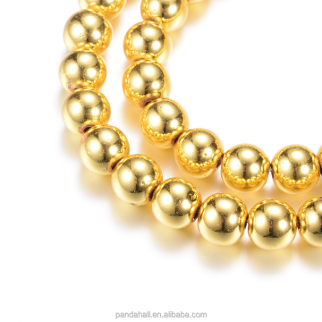 Pandahall 4 mm perle di ematite dorata elettroplate: un'aggiunta unica alle forniture di artigianato
