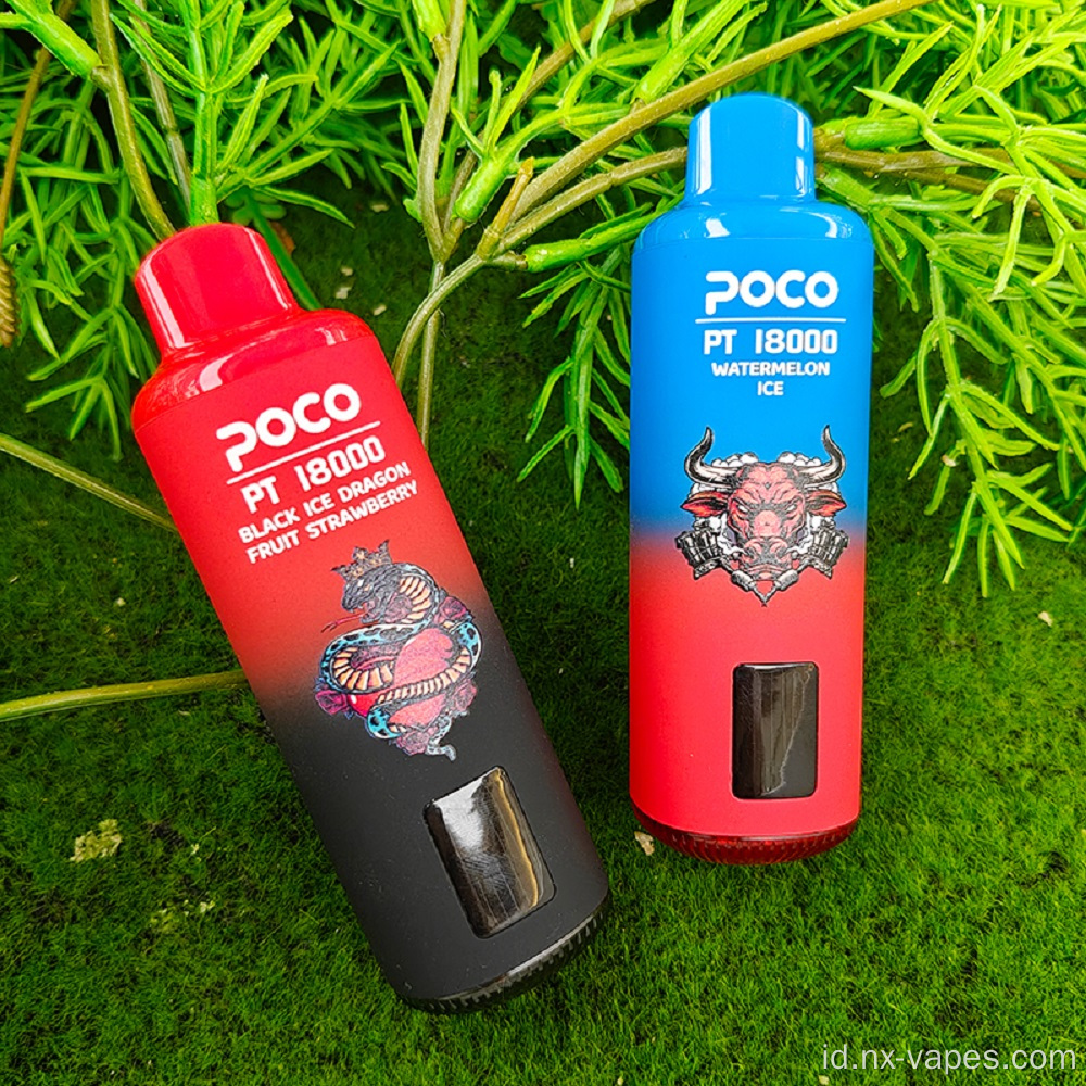 POCO VAPE PUTAN ASLI 18000 Puffs E Rokok Vape