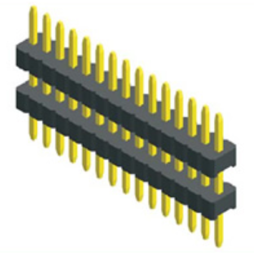 1.27mm Pitch Double Plastic Straight Type Single Row