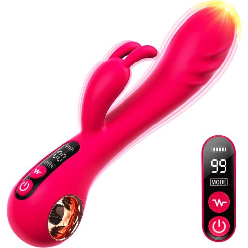 Vibrador Rabbit Dildo com 9 modos de vibração de impulso