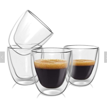 Ly uống nước Tách đôi Ly cà phê Espresso Thủy tinh