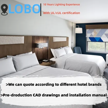 Modern Comfort Inn Bronze Wall Lamp with Reading Light and Switch