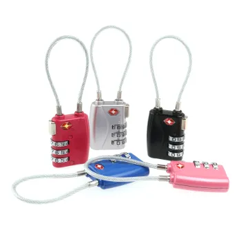 Portable 3-Digit TSA Combination Padlock for Luggage and Backpacks