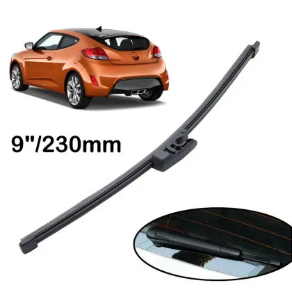 9" Windshield Rain Brush Rear Wiper Blade for Hyundai Veloster MK1 2011-2018