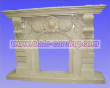 stone fireplaces,flower carved fireplaces