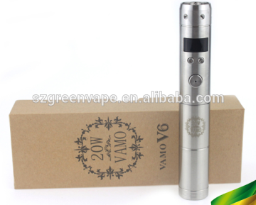 Popular mechanical mod Vamo V6 kit best price with vamo v6 20w Mod