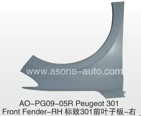 AsOne Front Fender For Peugeot 301 OEM=9801840408