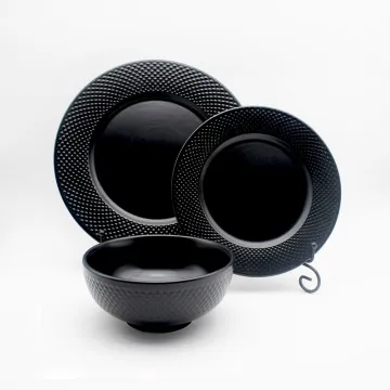 Luxury Classic Round Ceramic Plates Sets Dinnerware Set
