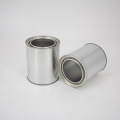 Screw top empty paint round metal tin cans