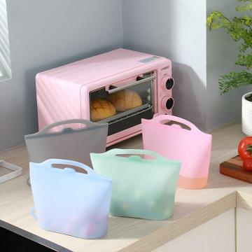 Wholesale Eco-Friendly BPA Free Silicone Food Storage Bag Fresh-Keeping Leakproof Reusable Kitchen Container