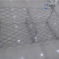 Galfan Hexagonal Gabion Basket Stone Cage för floden