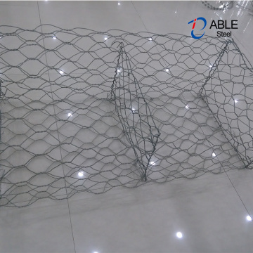 Galfan Hexagonal Gabion Basket Stone Cage για τον ποταμό