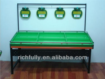 RFY-SO01 Single side fruit vegetable shelf, vegetable rack for store