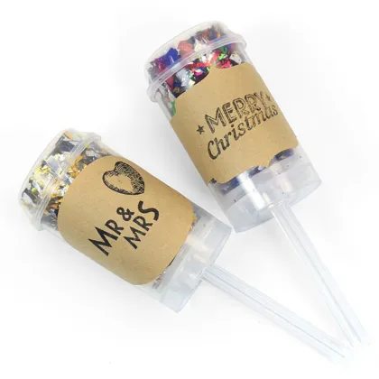 Push Pop Confetti For Wedding