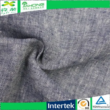55/45 cotton/viscose linen rayon slub shirt fabric