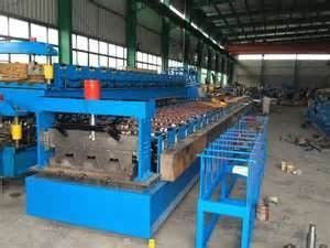 Cr12 Automatic Galvanised Floor Deck Forming Machine / Equipment With High Speed