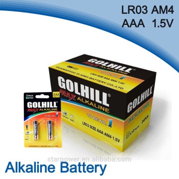 Size aaa LR03 price of alkaline battery