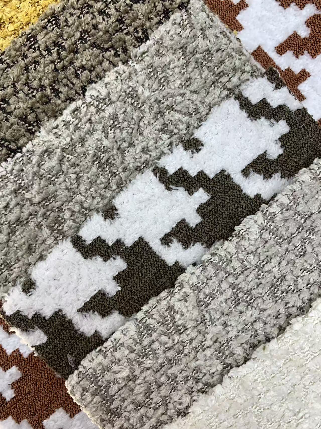 High Quality Houndstooth Upholstery Fabric for Sofa