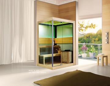 Indoor Home Sauna Rooms: Cedar, Whitewood, Hemlock, Finland Options