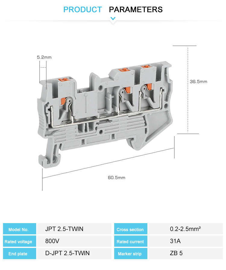 One In Two Out Terminal Blocks China Manufacturers Suppliers Factory ...