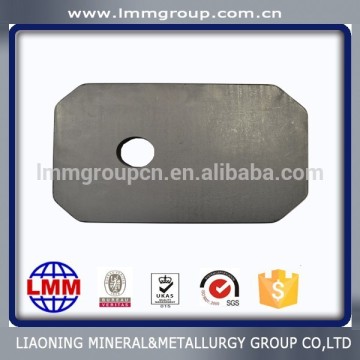 Refractory slide gate plate in ladle continuous casting system