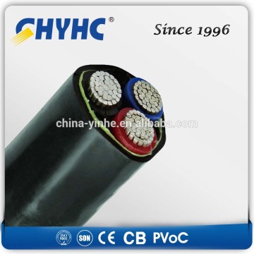 Power Cable 600/1000V XLPE Insulated and PVC Jacket AL/Cu Core waterproof power cable