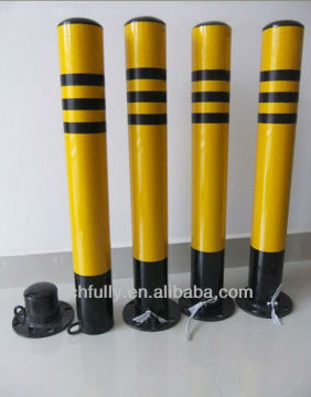 Road Construction Equipment, Steel Round Pipe Active Traffic Pile / Post With Spiral Bottom