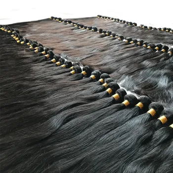Custom Logo 100% Virgin Human Hair Extensions Cuticle Aligned Vietnam Remy Hair Double Drawn Straight Silky Hair Bundles Vendors