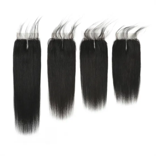 YS New ArrivalStraight Human Hair Lace Closure Machine Made 4x1 Cheap Indian Unprocessed 100% Virgin Hair Lace Closure