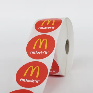 Customized paper bottle label sticker