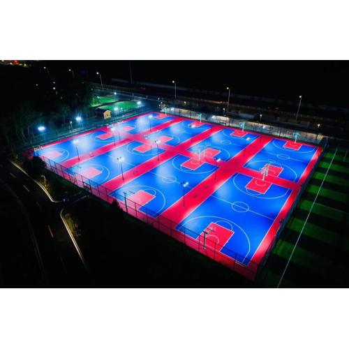 Facilidade esportiva de estádio de plástico ao ar livre Azulejo de borracha com ladrilhos de intertravamento
