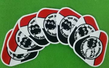High quality custom made manufacturing embroidered patches badges