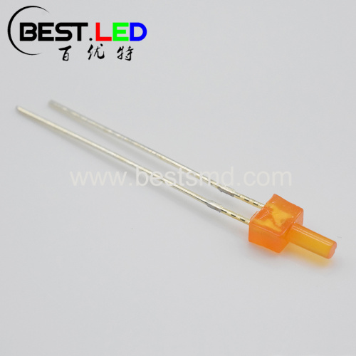 Super Bright Diffused 2mm Orange LED Nipple Shape