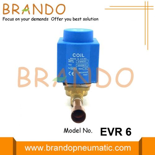 1/2 `` zawór elektromagnetyczny chłodniczy EVR 6 24 V 220 V.