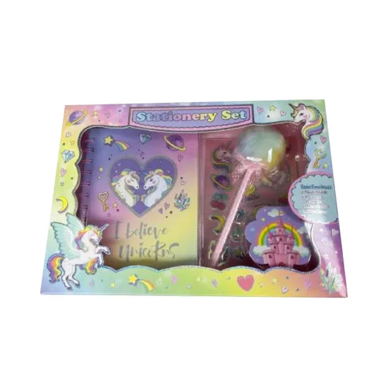 Children's Unicorn Office Stationery Set for School Supplies