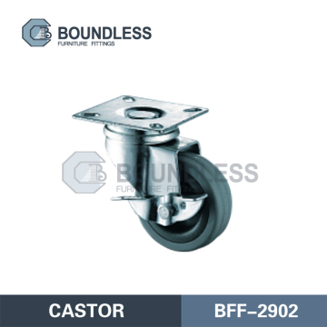 Heavy Duty Furniture Rubber Caster Wheel with Side brake