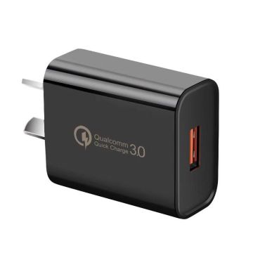 Best Selling Fast Charging QC3.0 Wall Adapter with AU Plug for iPhone/Huawei/Samsung