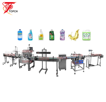 Top Quality Oil Chemical Liquid Refill Line Bottle Filling Capping Labeling Machine