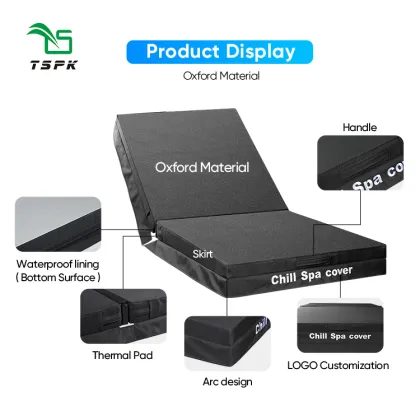 SPK Outdoor Waterproof Hot Tub Cover for Cold Plunge and Ice Baths