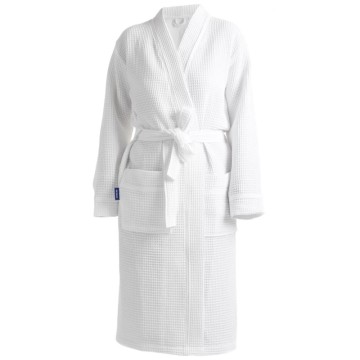 Robô de spa 100% algodão waffle weave robe de banho