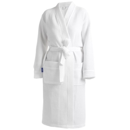 100% cotton spa robe waffle weave bathrobe