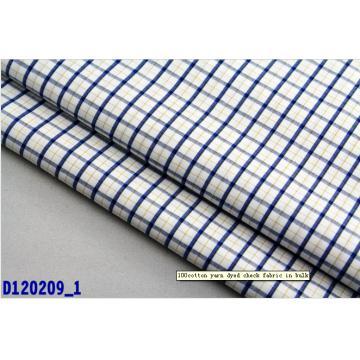 60% cotton 40% Polyester  yarn dyed check fabric