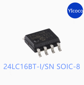 मूल वास्तविक 24LC16BT-I/SN SOIC-8 16KB I2C EEPROM चिप