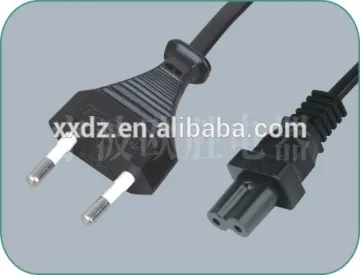 European two pin plug with IEC C7 connector