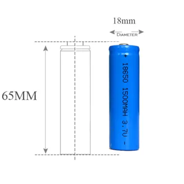 Kingwei Li-Ion Batteries 3.7V/4.2V 1500mAh 18650 Battery