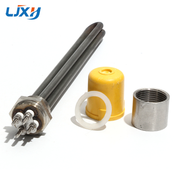 LJXH DN25 1'' 32mm Heating Element 220V Electric Oven Resistance 3KW/6KW/9KW/12KW 304SS With Green Oil Tube
