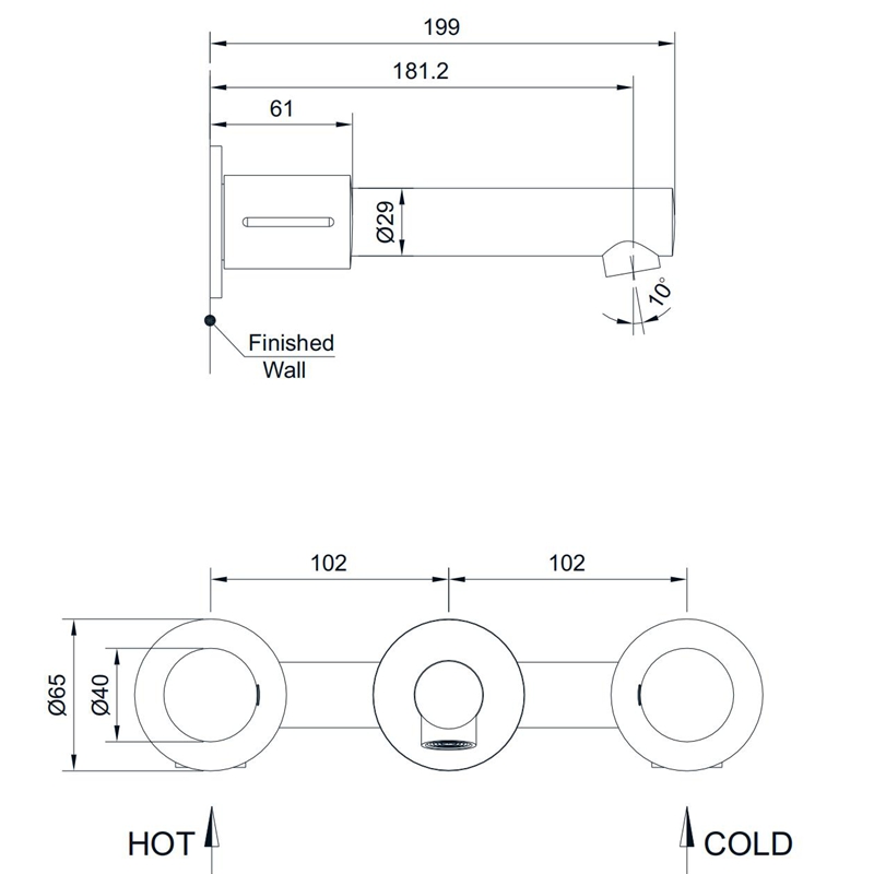 bathroom wall mount faucets