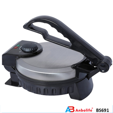 8 '' Zoll 10 '' Edelstahl Elektrische Tortilla Press Pfannkuchen Crêpe Bratpfanne Fladenbrot Pitas Herd Roti Maker Tortilla Maker