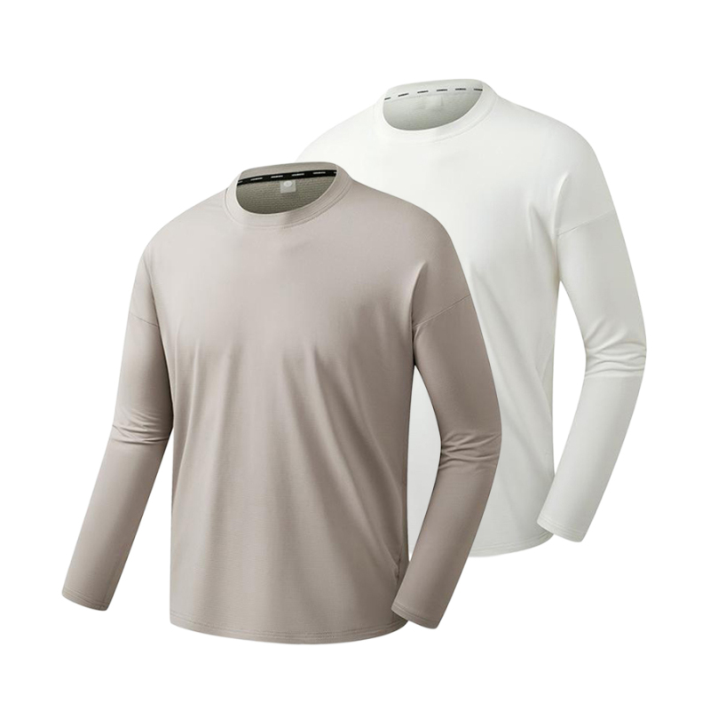 Wholesale Solid Color Long Sleeve Sports Shirt