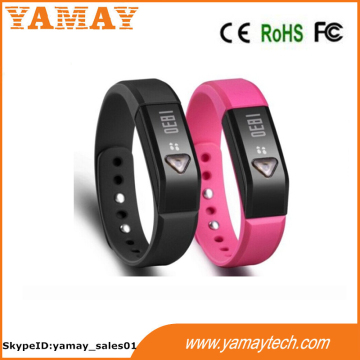 multi color available bluetooth 4.0 waterproof touch button pedometer wristband